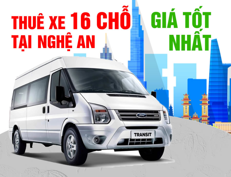 Cho thuê xe 16 chỗ Ford transit Hà Tĩnh