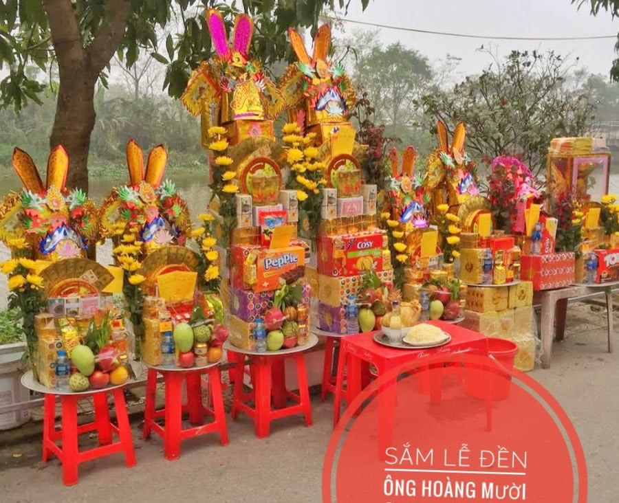 Sắp lễ Đền Ông Quan Hoàng Mười Mghệ An
